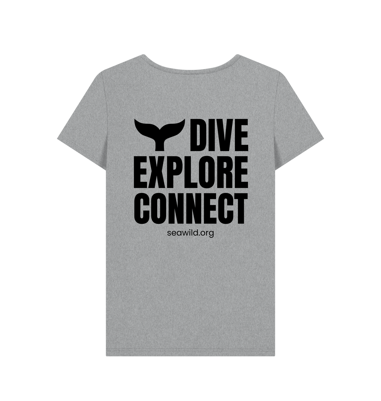 Athletic Grey Printed T-shirt Back