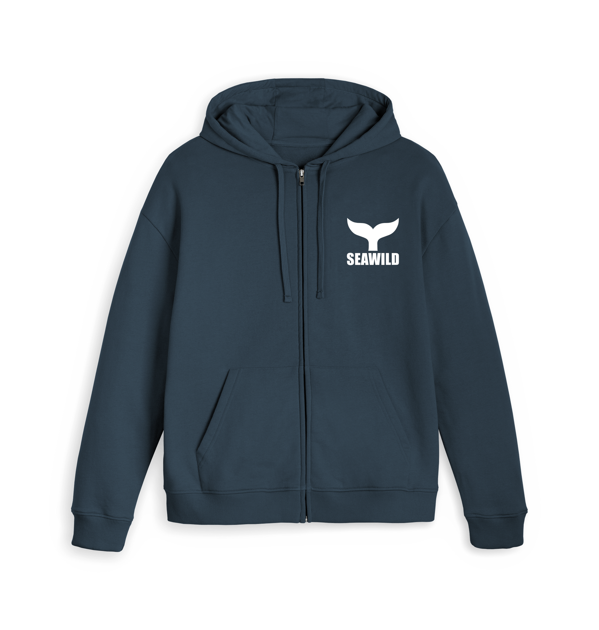 Navy Zip hoody Front