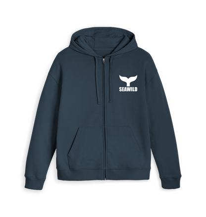 Navy Zip hoody Front