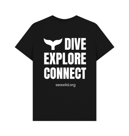 Black Printed T-shirt Back