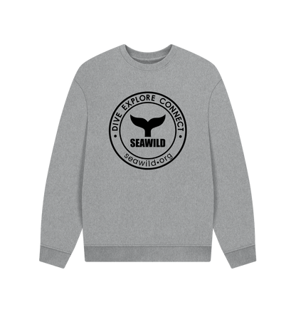 Athletic Grey Printed Sweater Front