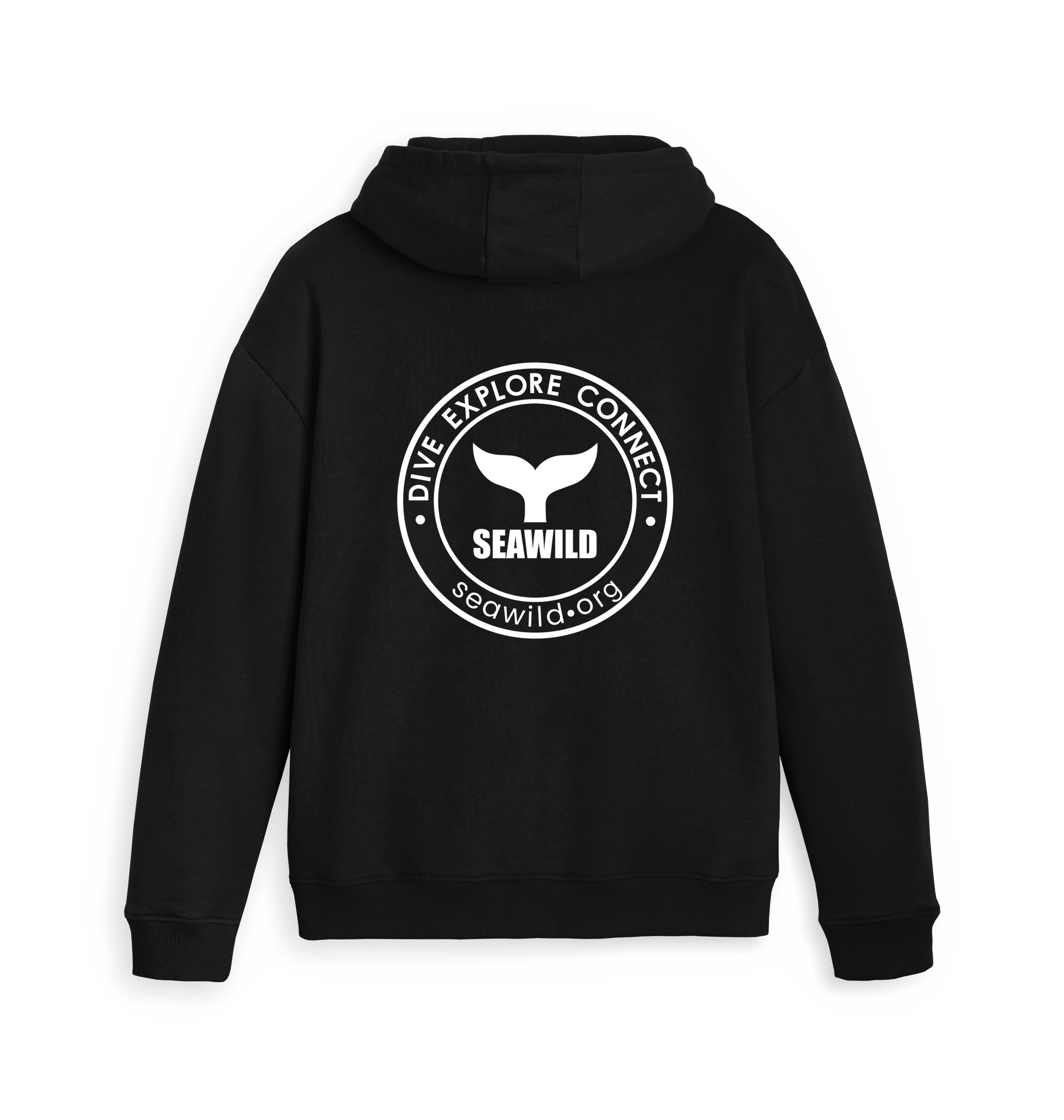 Black Zip hoody Back