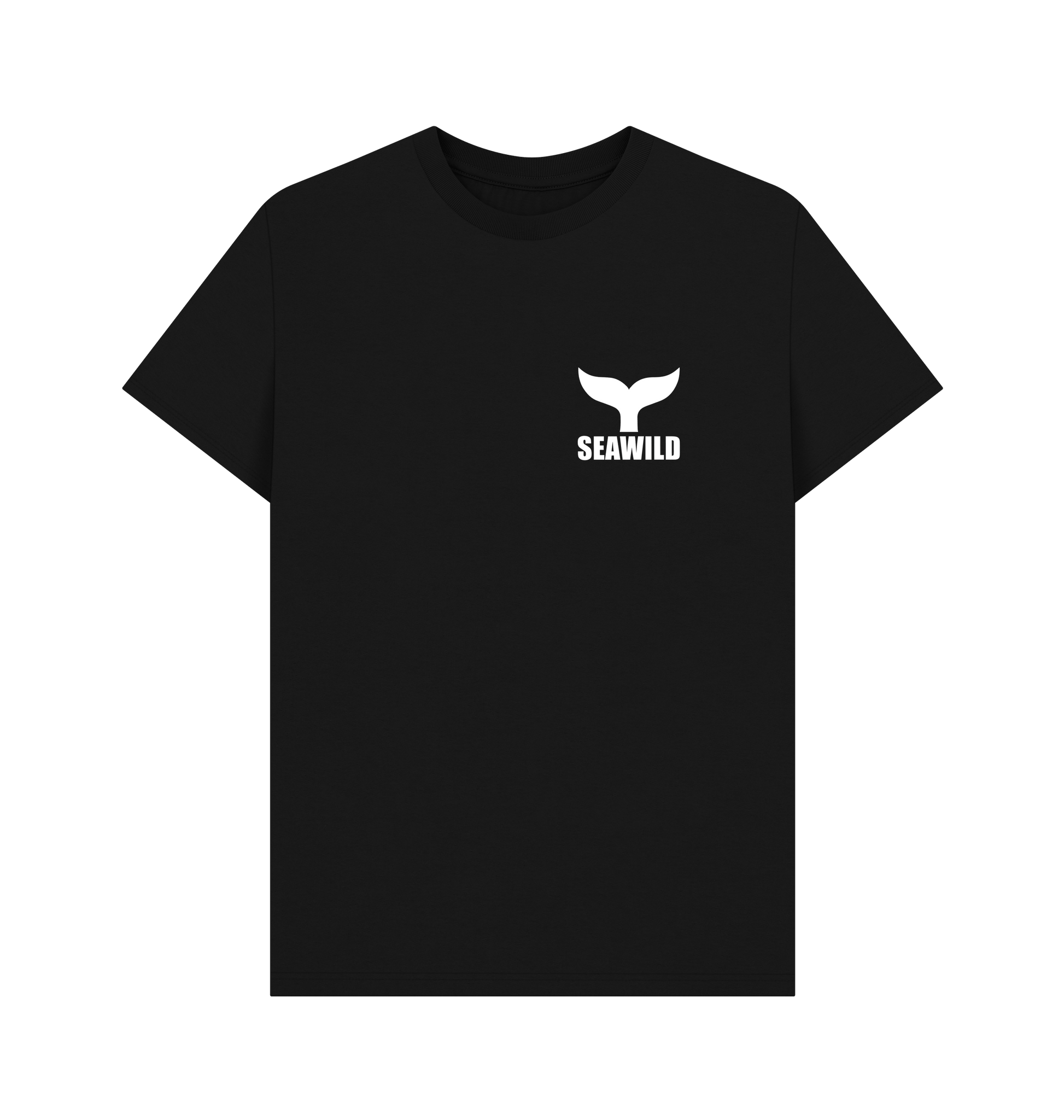 Black Printed T-shirt Front