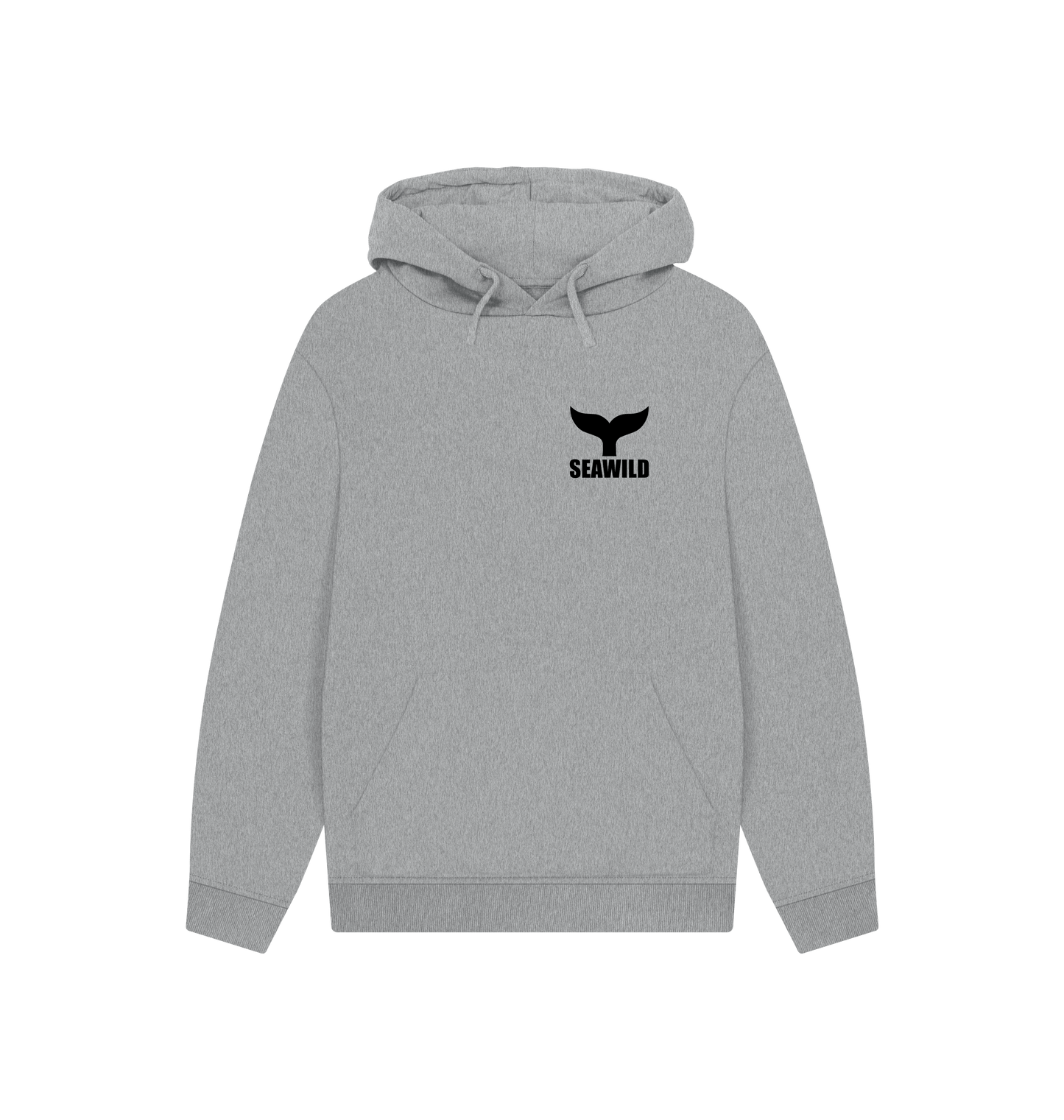 Athletic Grey Printed Hoody Front
