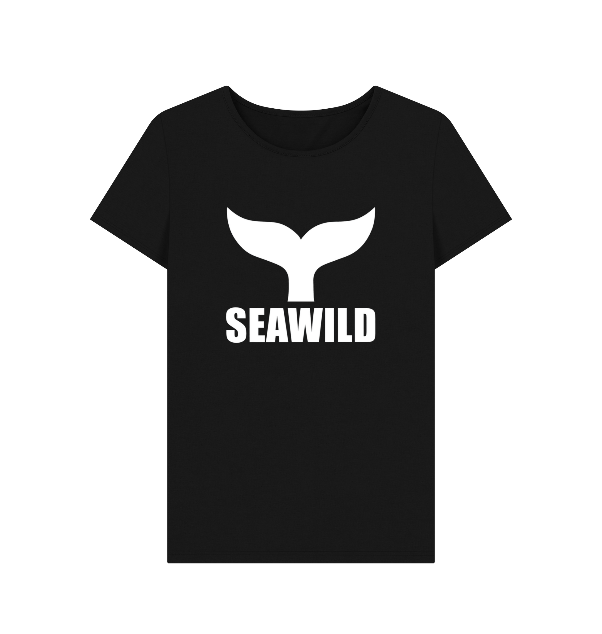 Black Printed T-shirt Front