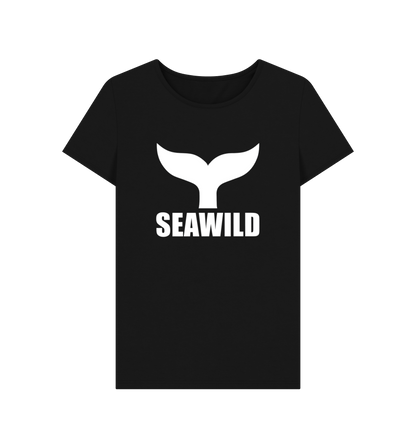 Black Printed T-shirt Front