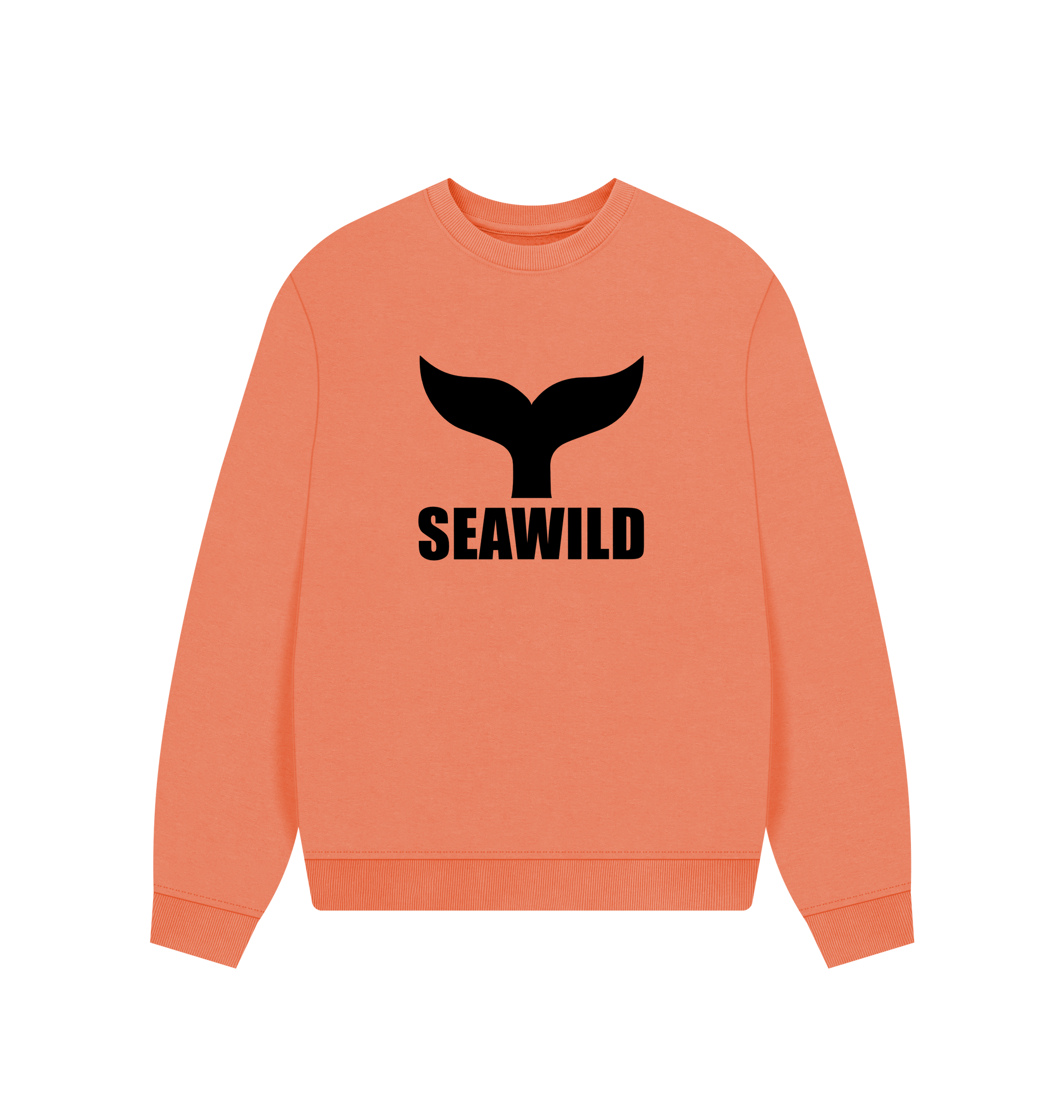 Apricot Printed Sweater Front