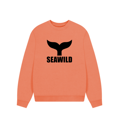 Apricot Printed Sweater Front