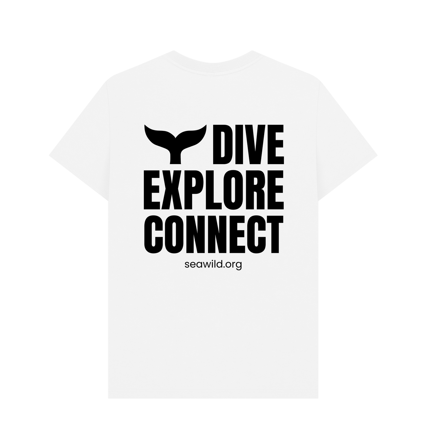 White Printed T-shirt Back