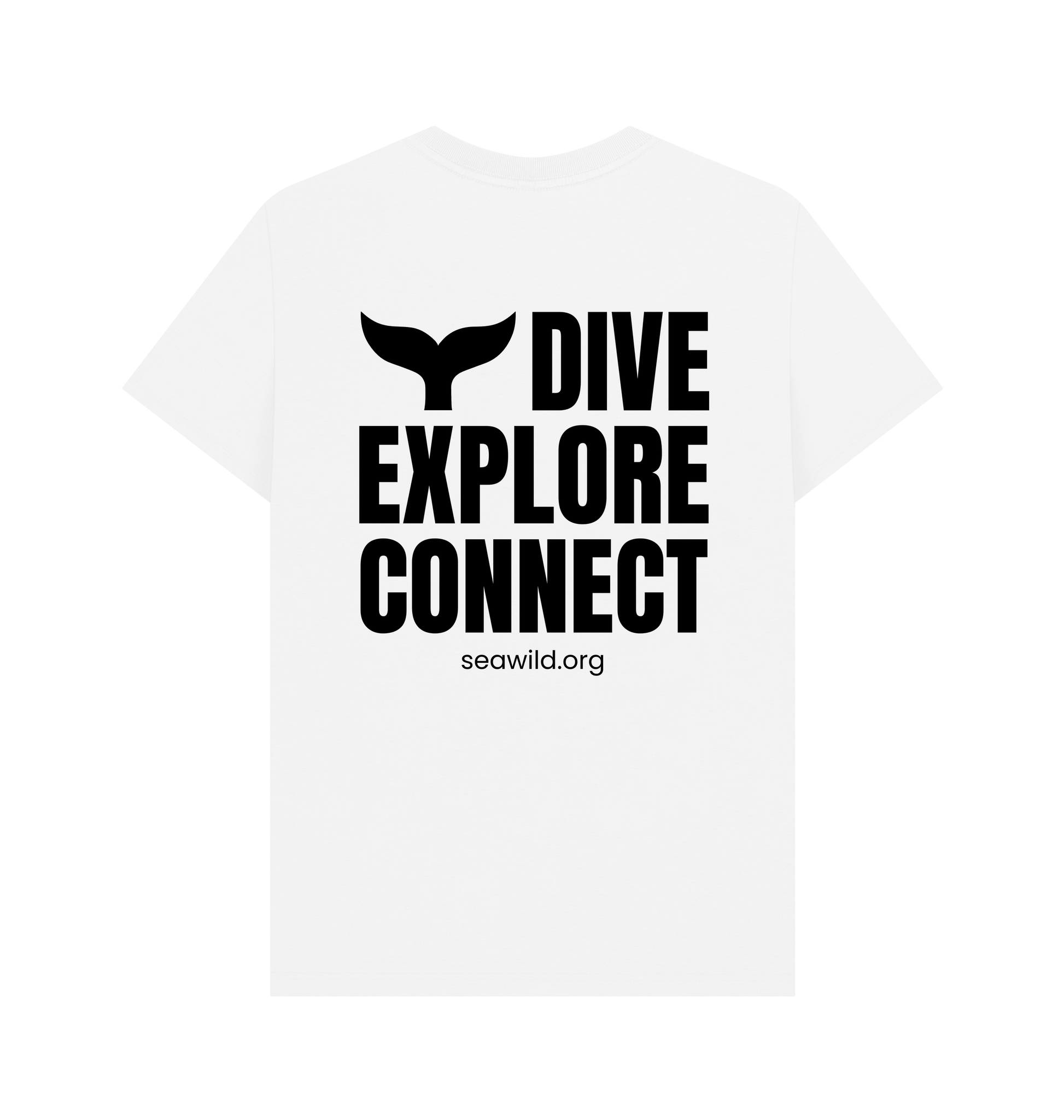 White Printed T-shirt Back
