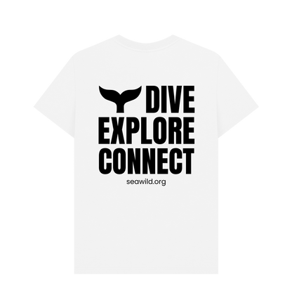 White Printed T-shirt Back