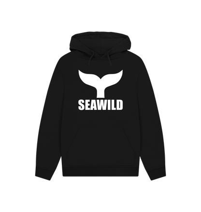 Black Printed Hoody Front