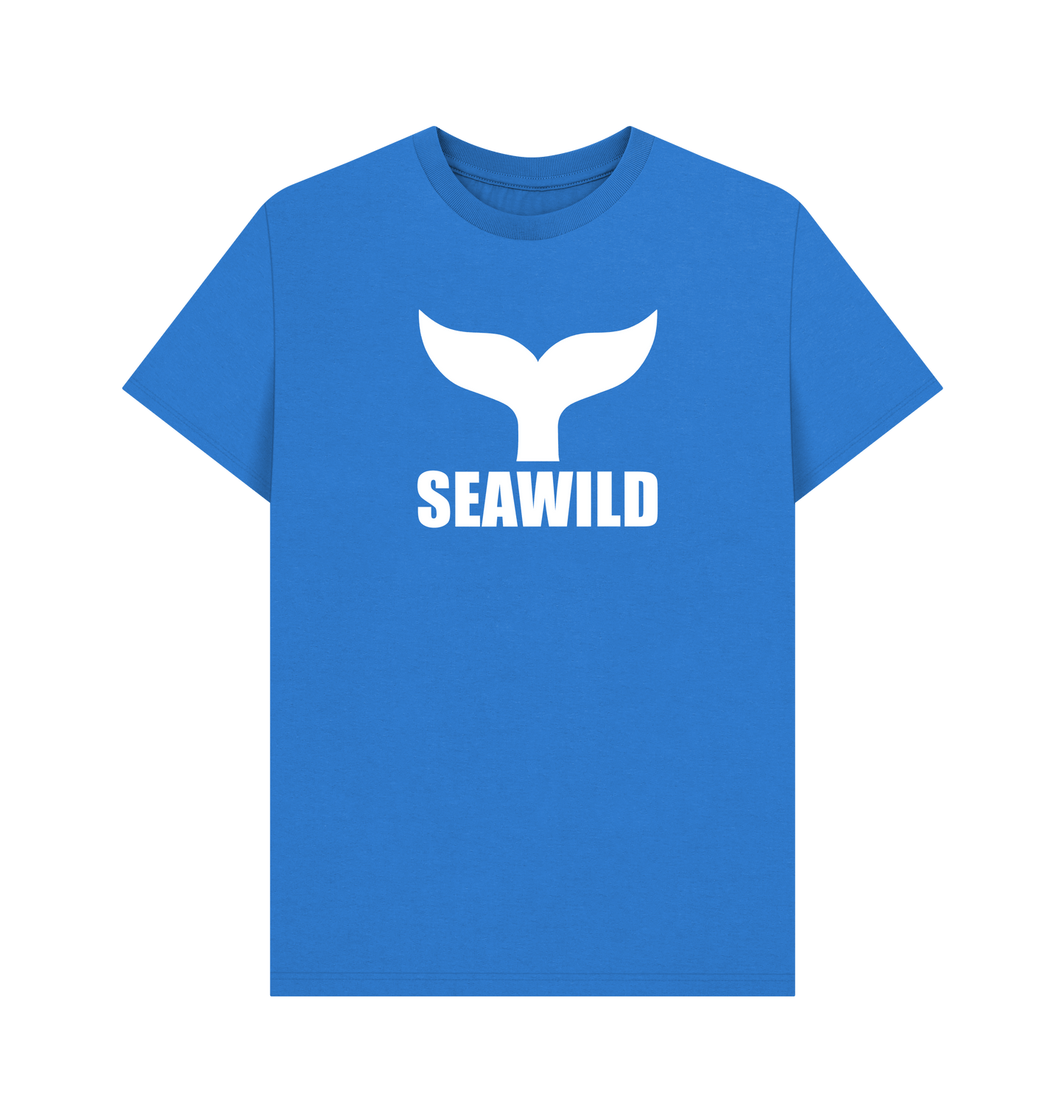 Bright Blue Printed T-shirt Front