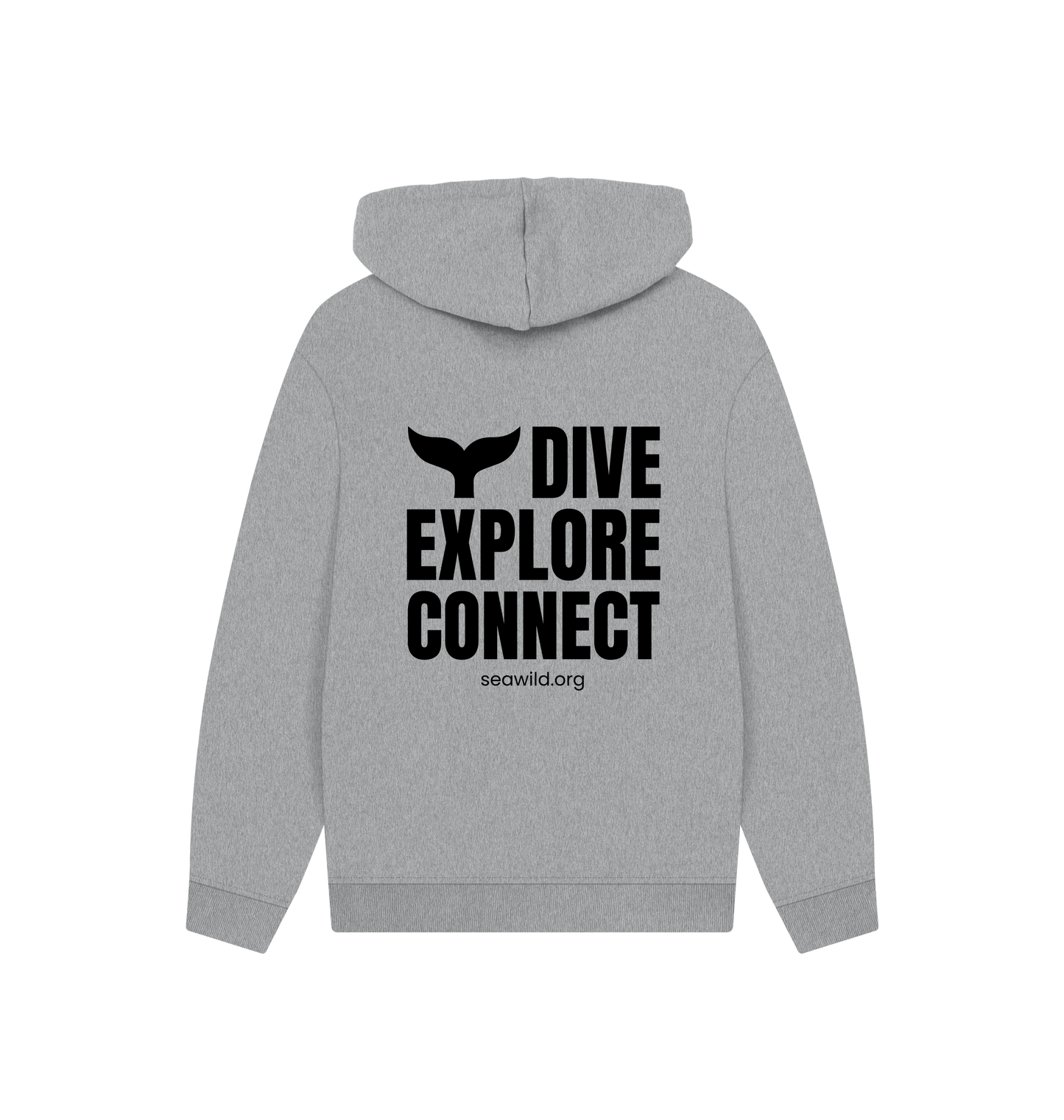 Athletic Grey Printed Hoody Back