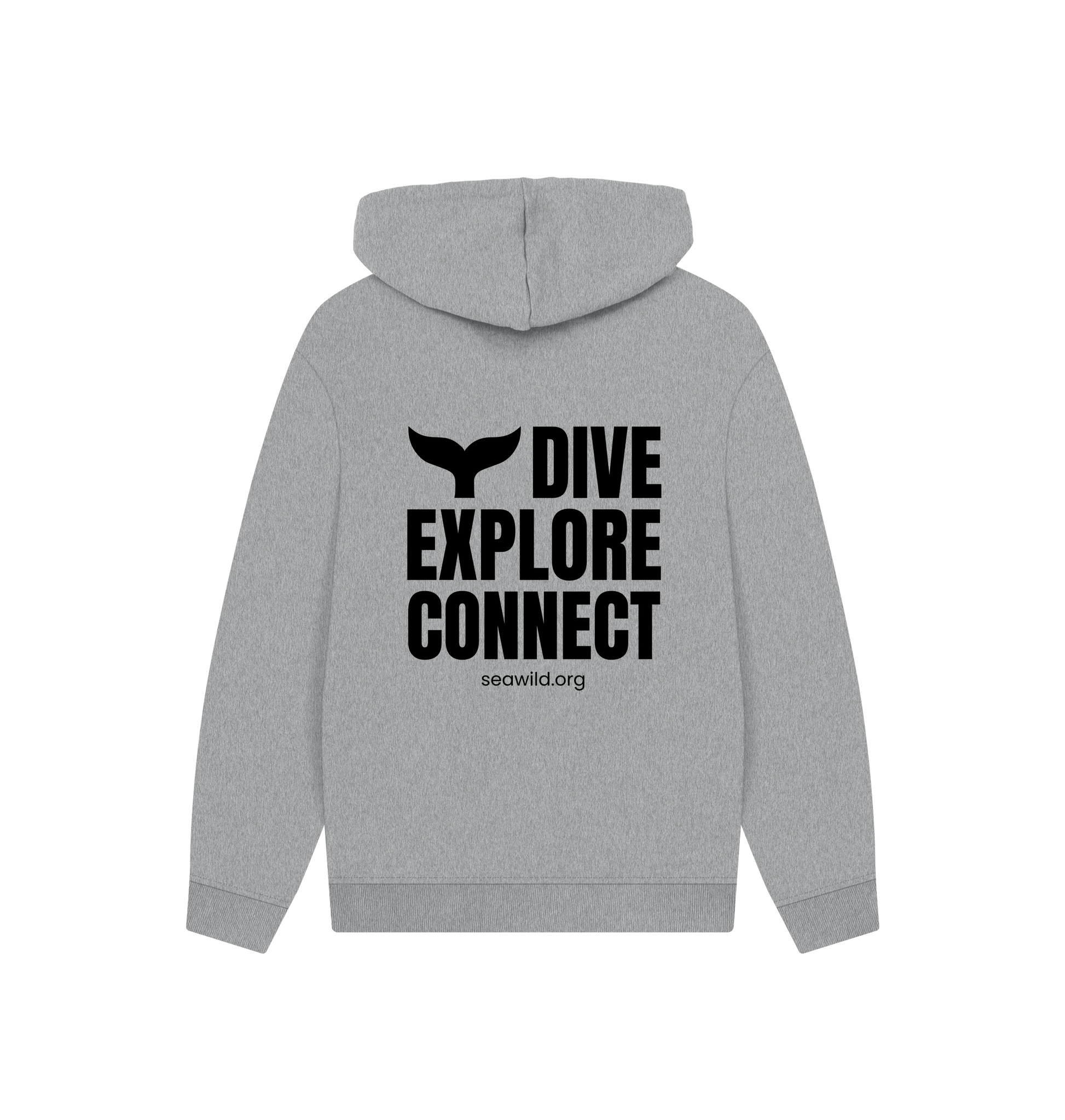 Athletic Grey Printed Hoody Back