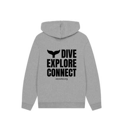 Athletic Grey Printed Hoody Back
