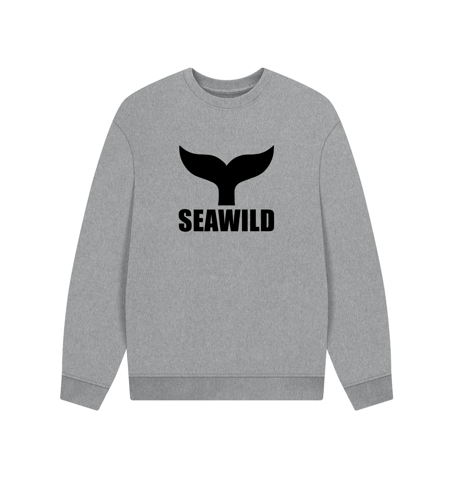Athletic Grey Printed Sweater Front