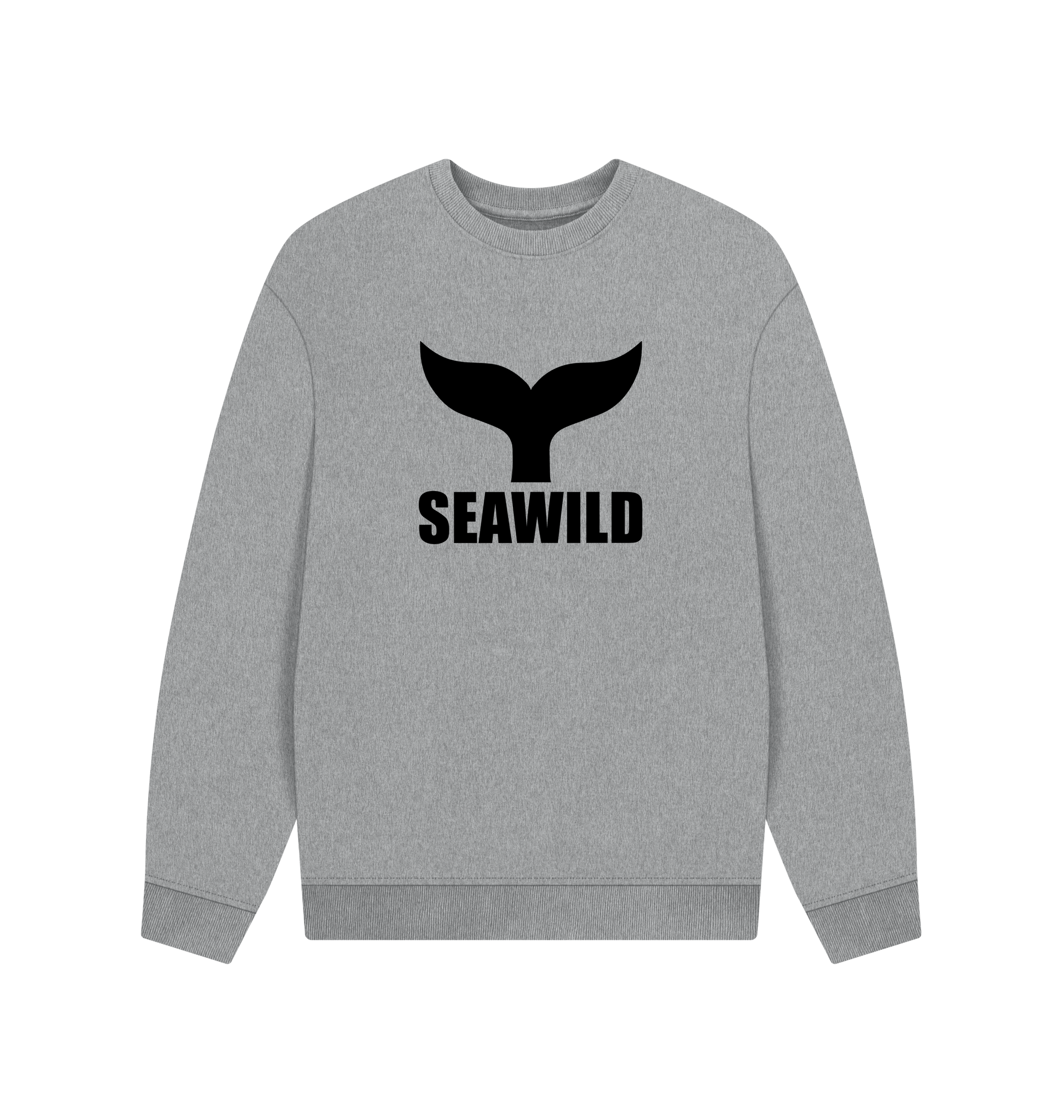 Athletic Grey Printed Sweater Front