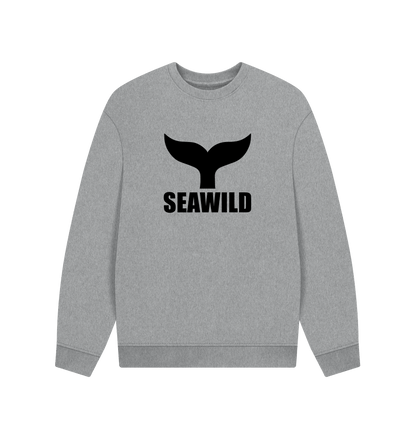 Athletic Grey Printed Sweater Front