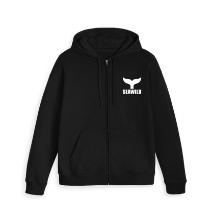 Black Zip hoody Front