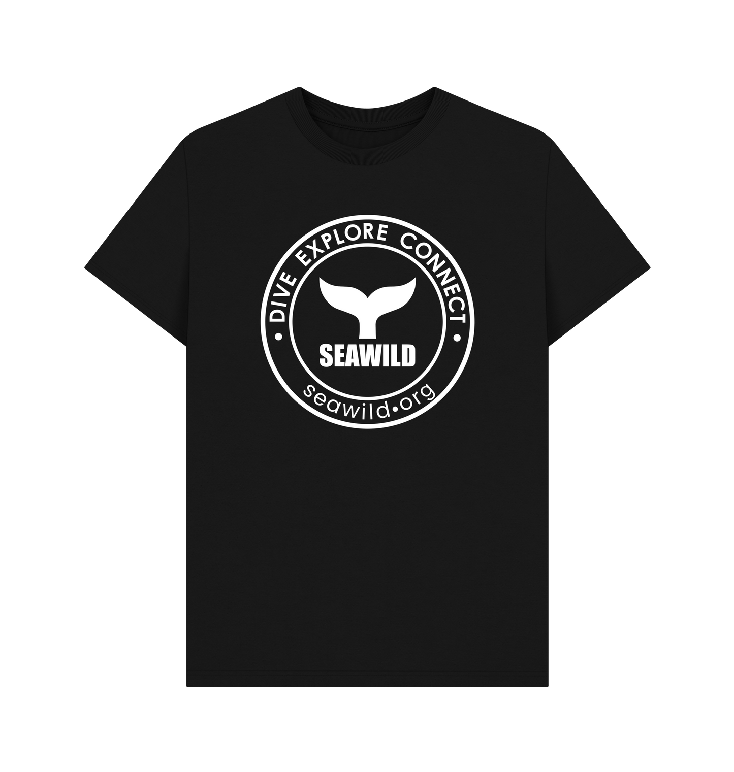 Black Printed T-shirt Front