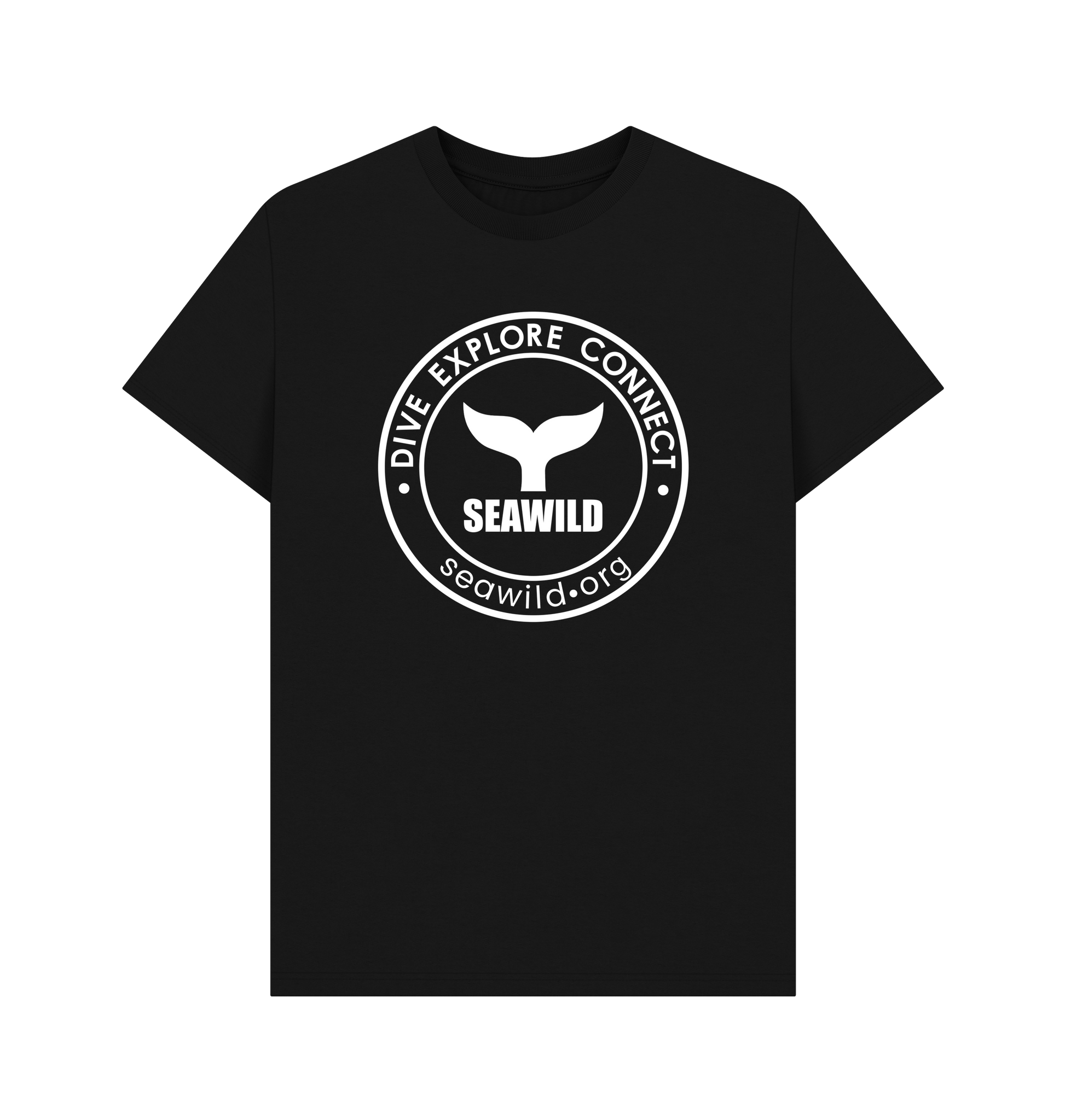 Black Printed T-shirt Front