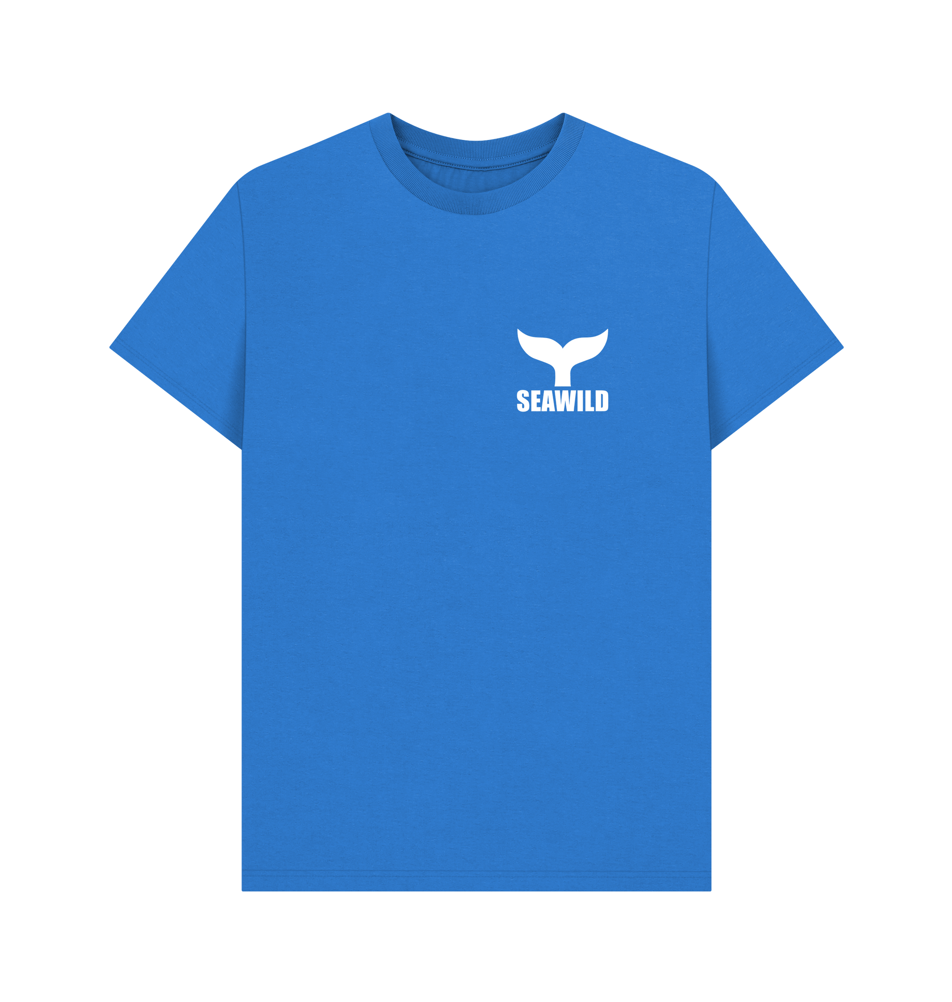 Bright Blue Printed T-shirt Front