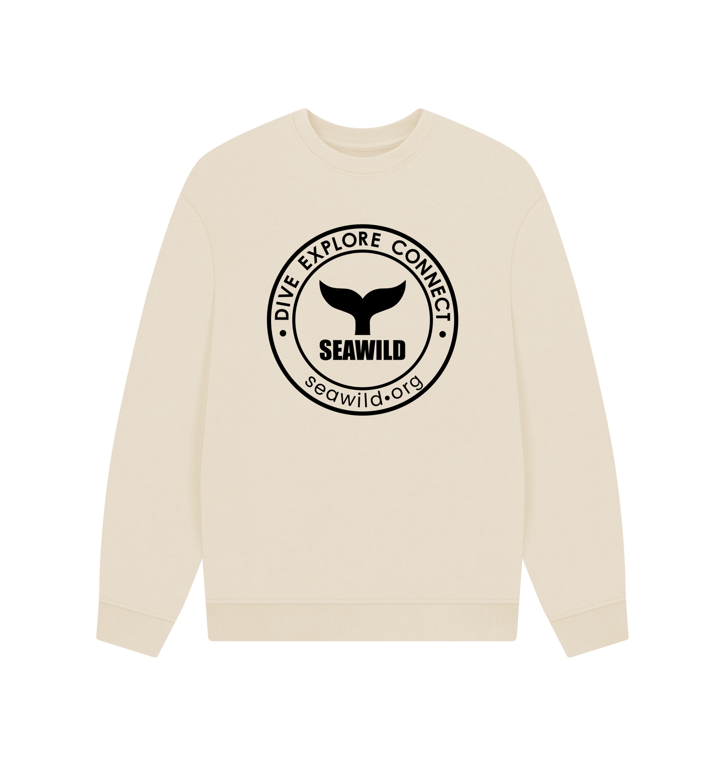 Oat Printed Sweater Front