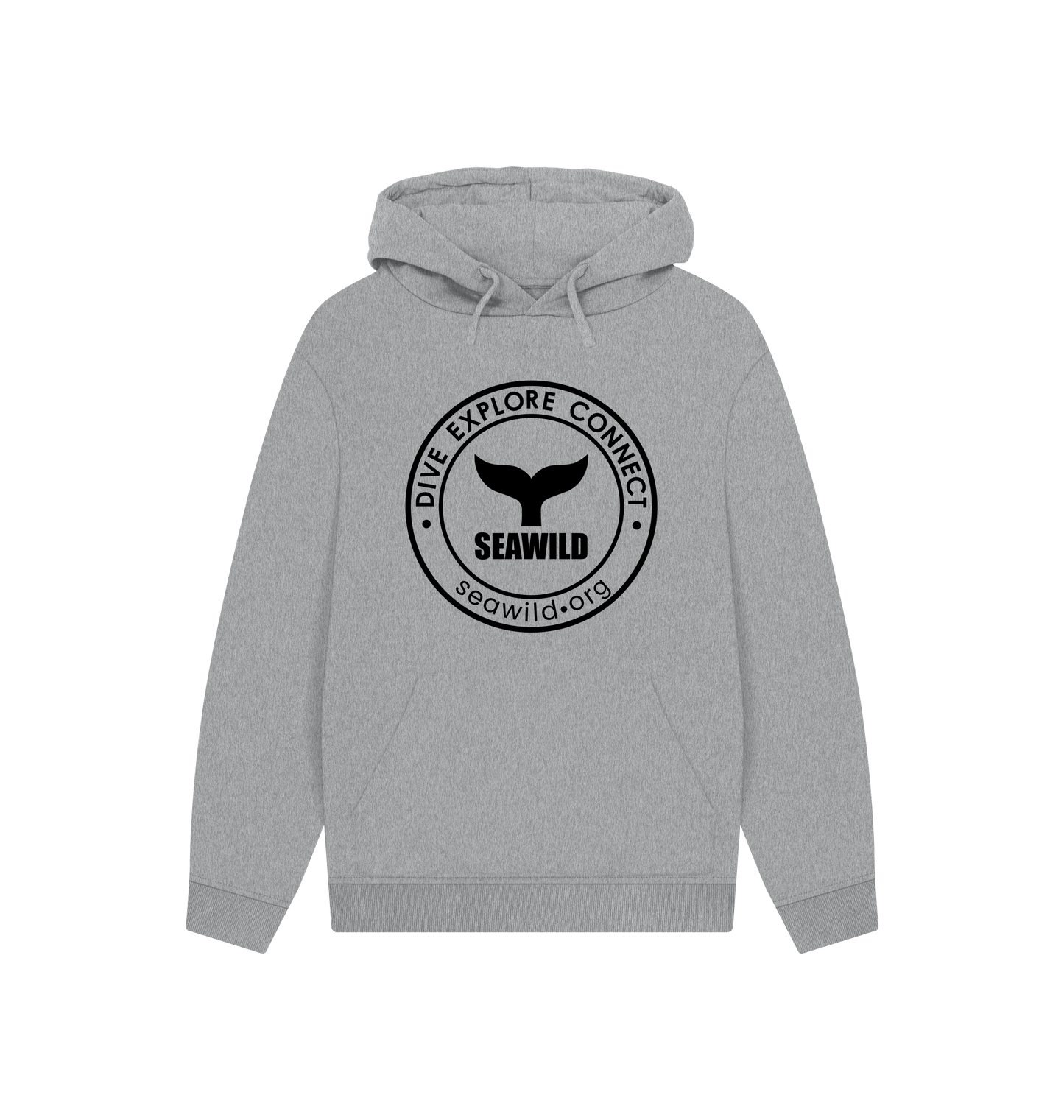 Athletic Grey Printed Hoody Front