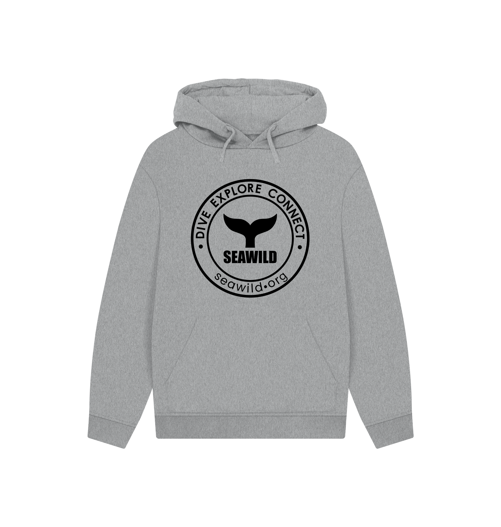 Athletic Grey Printed Hoody Front