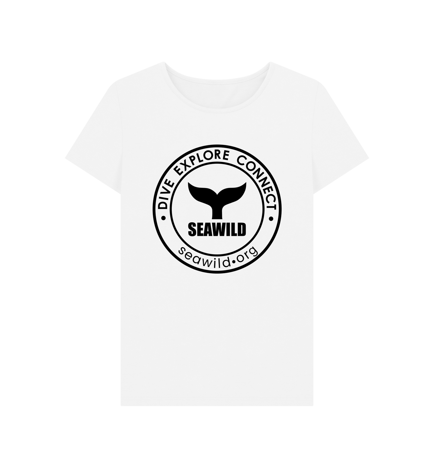 White Printed T-shirt Front