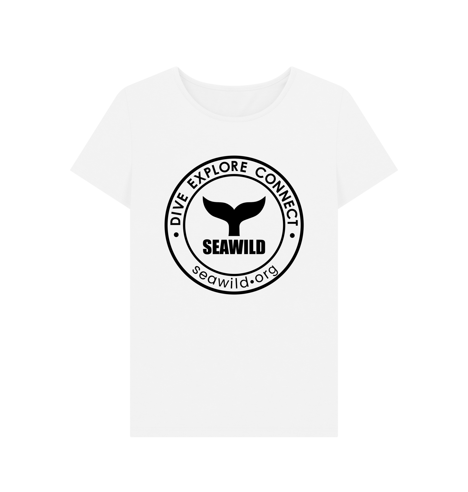 White Printed T-shirt Front