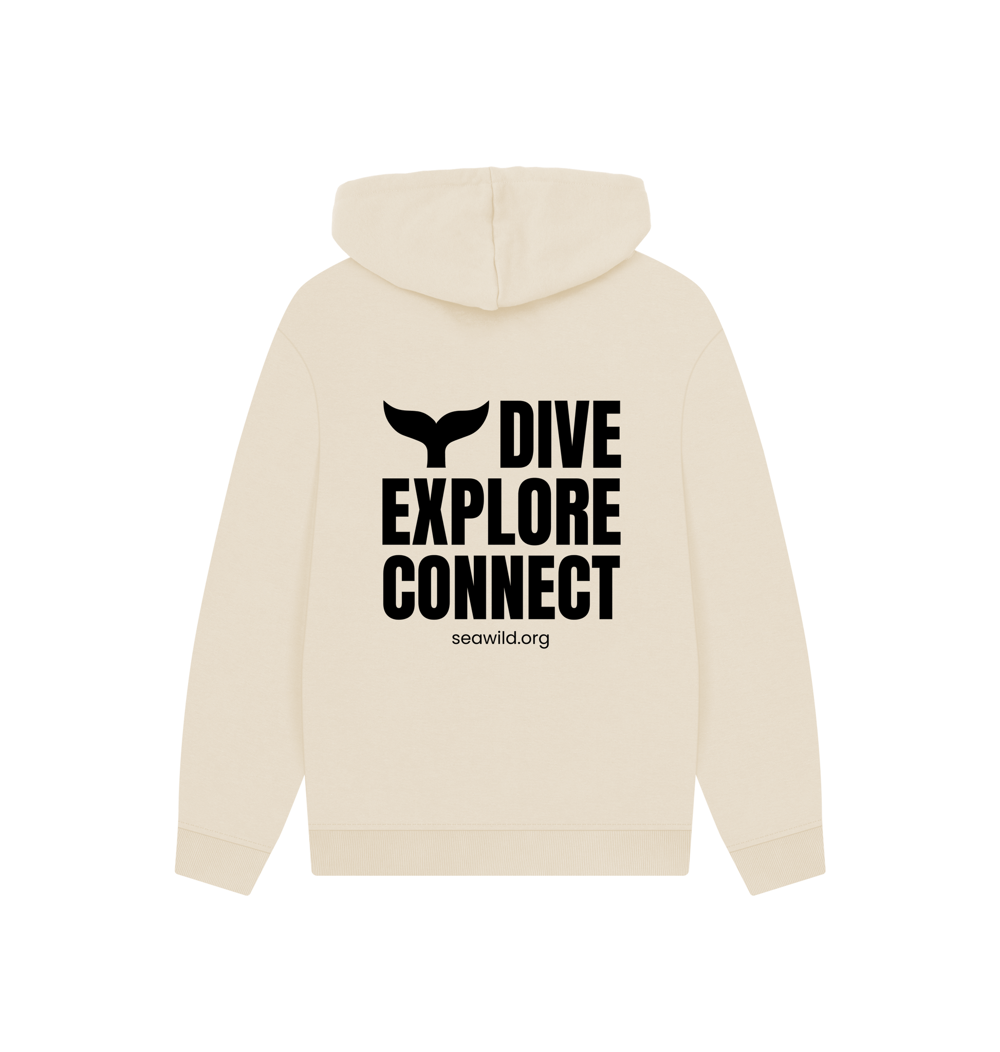 Oat Printed Hoody Back