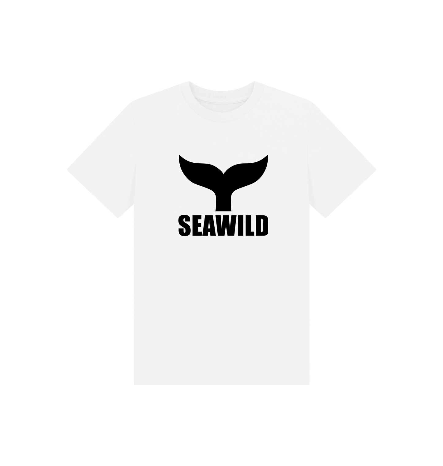 White Printed Kids T-Shirt Front
