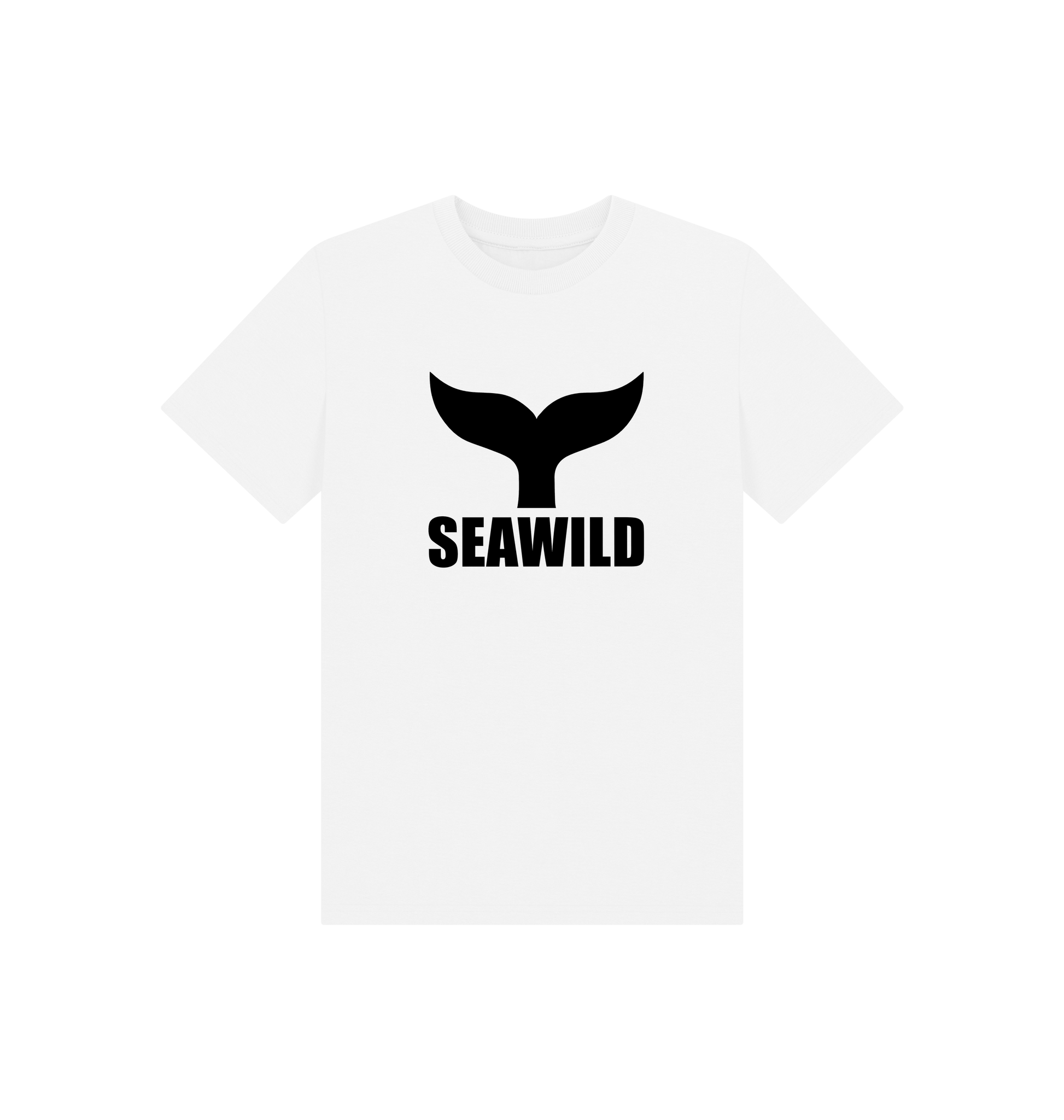 White Printed Kids T-Shirt Front