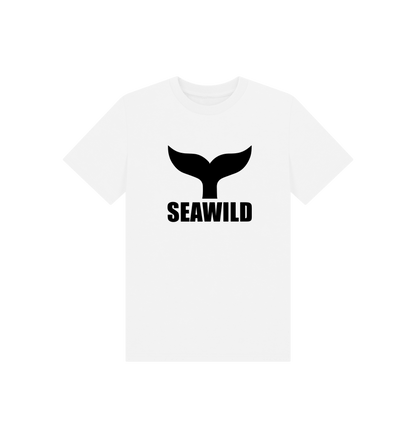 White Printed Kids T-Shirt Front