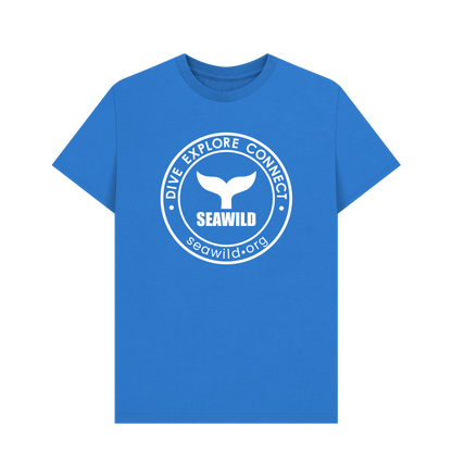Bright Blue Printed T-shirt Front