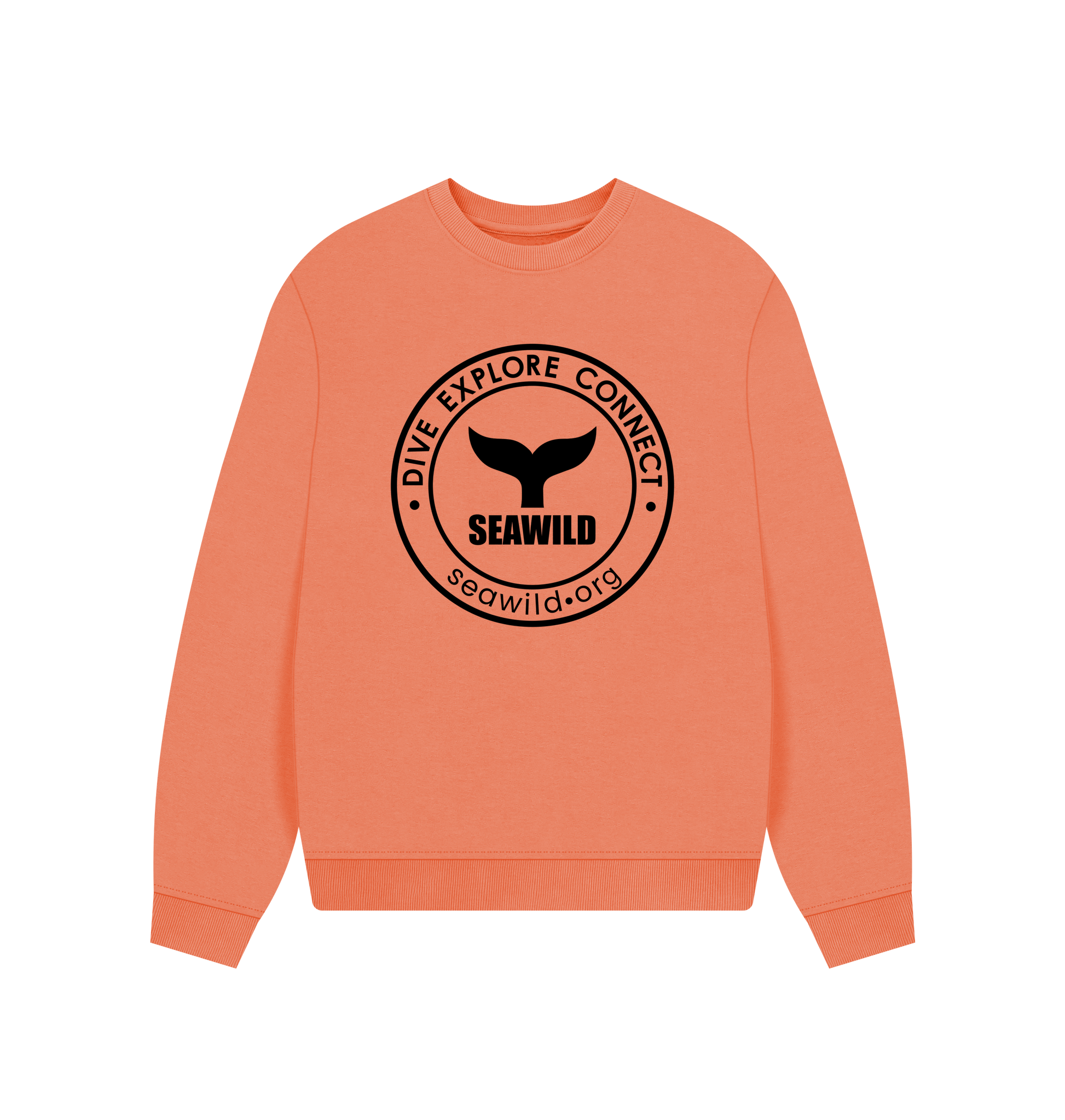 Apricot Printed Sweater Front