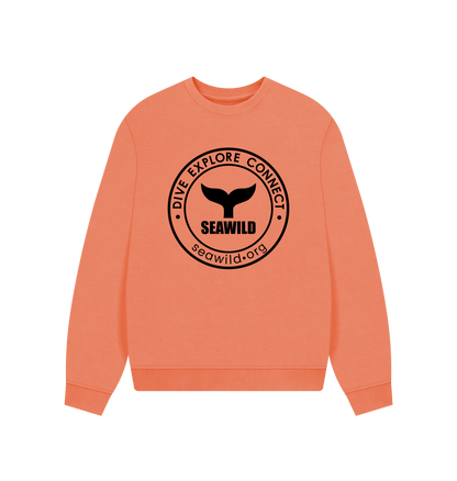 Apricot Printed Sweater Front