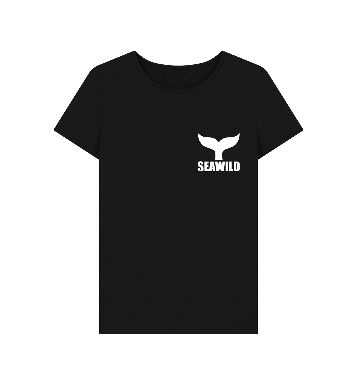 Black Printed T-shirt Front