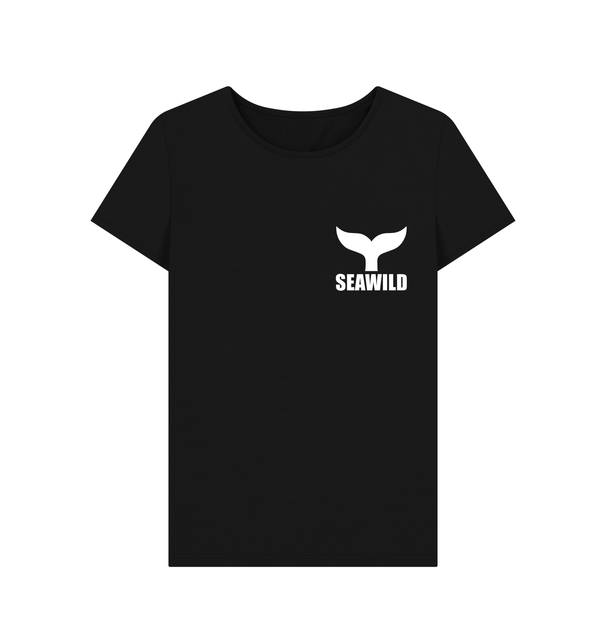 Black Printed T-shirt Front