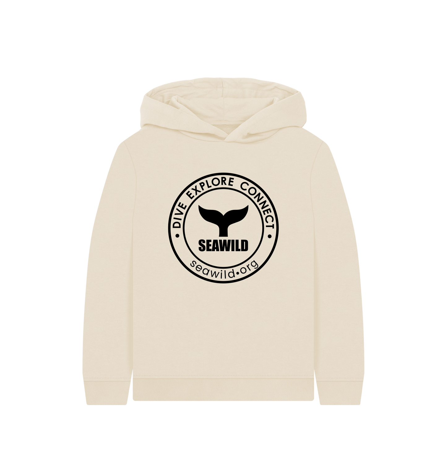Oat Printed Kids Hoodie Front