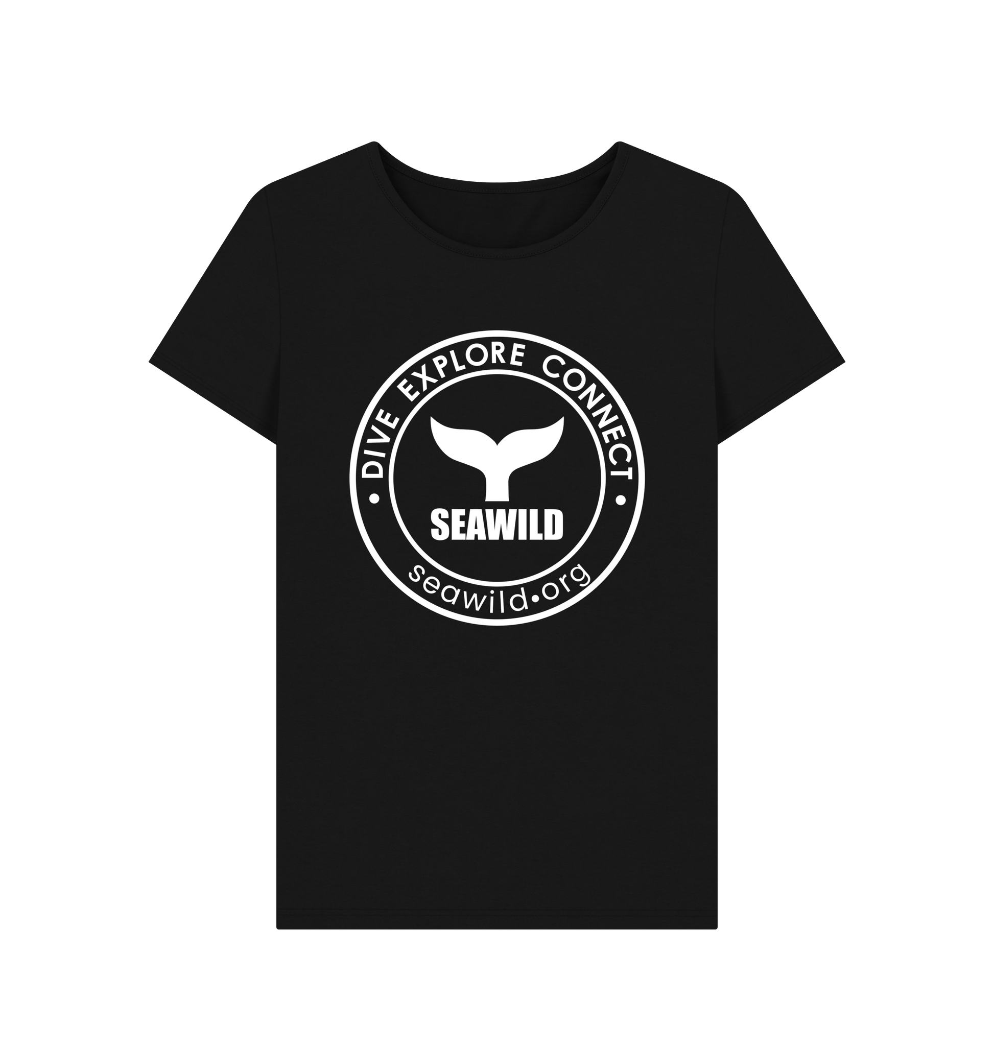 Black Printed T-shirt Front