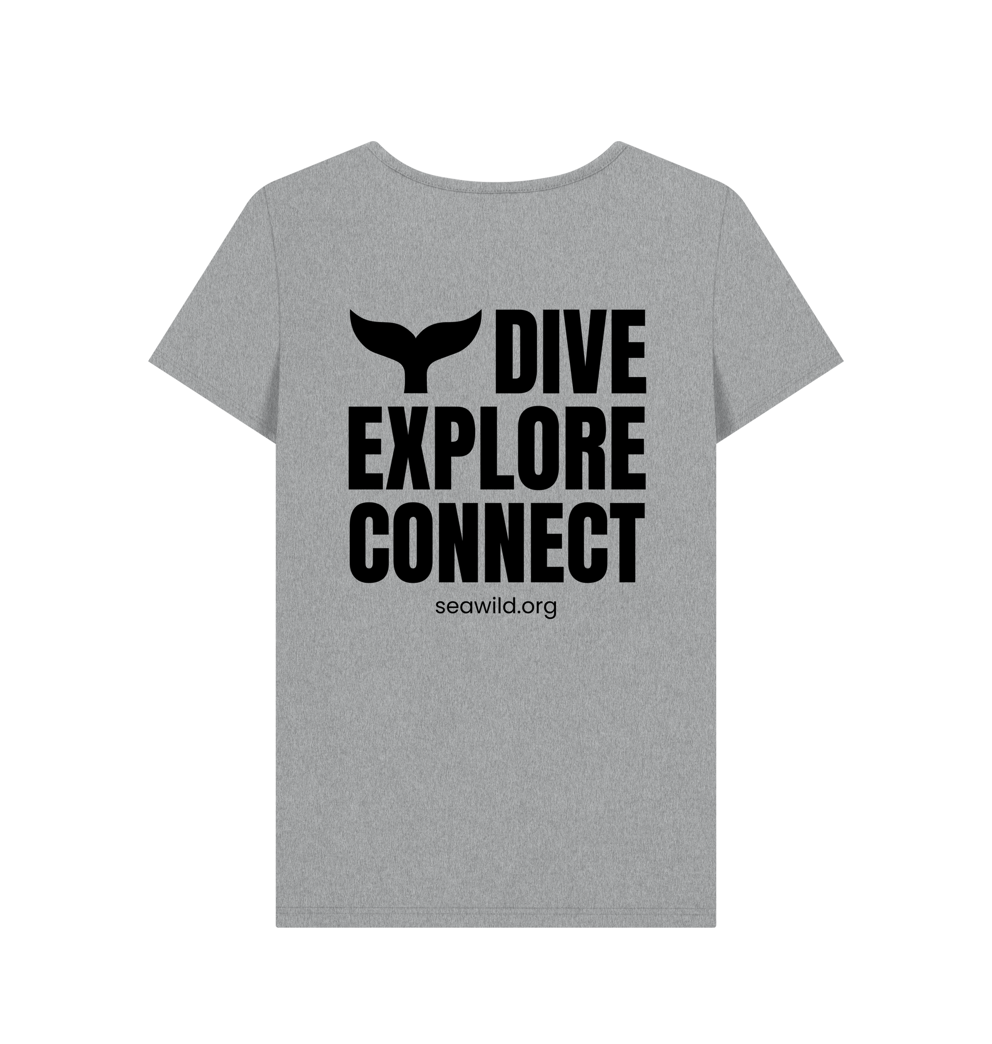Athletic Grey Printed T-shirt Back