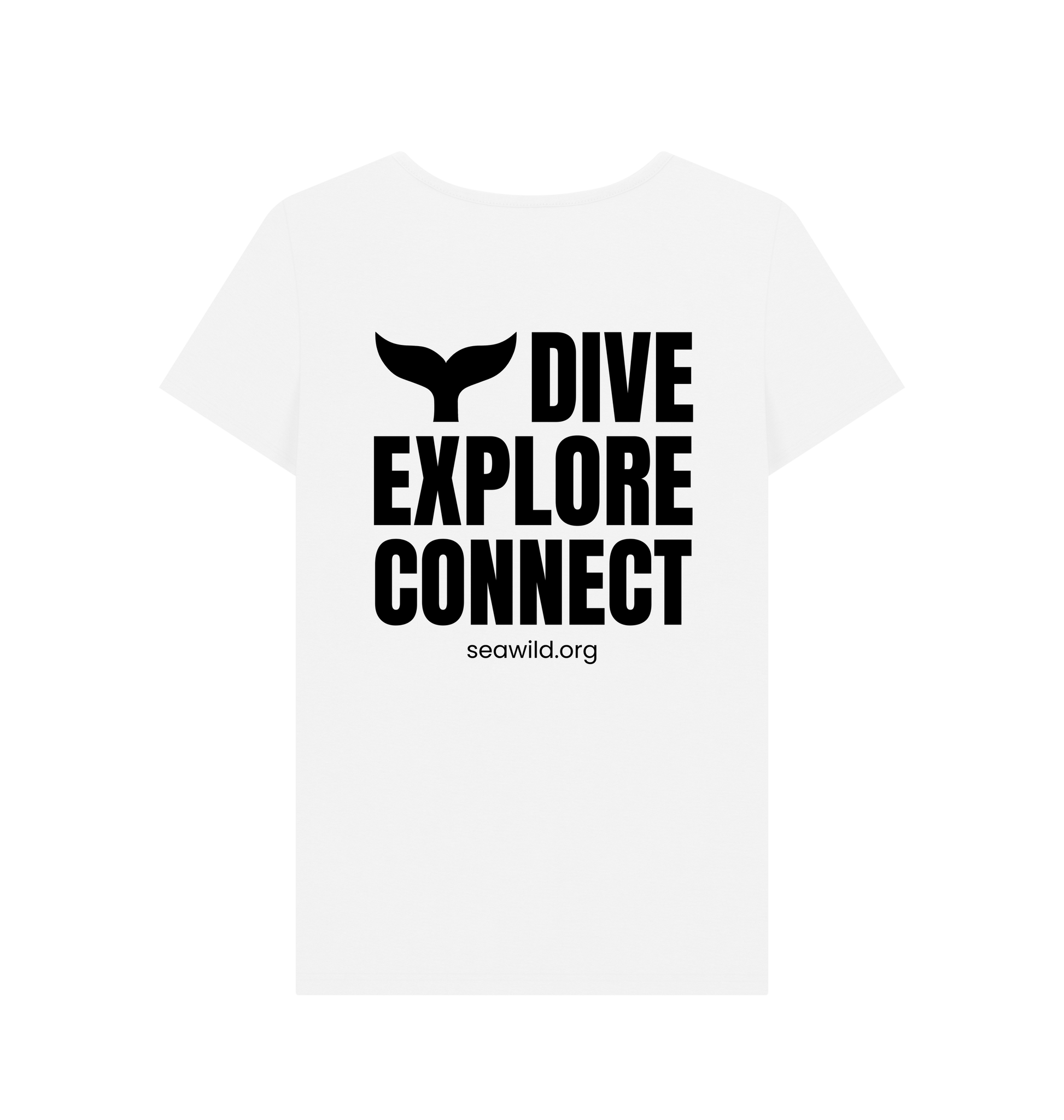 White Printed T-shirt Back