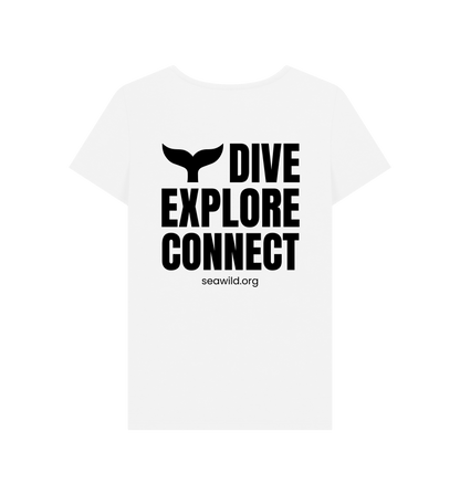 White Printed T-shirt Back